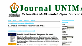 What Journal.unimal.ac.id website looked like in 2018 (5 years ago)