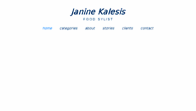 What Janinestyles.com website looked like in 2018 (5 years ago)
