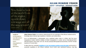 What Julianmonroefisher.com website looked like in 2018 (6 years ago)