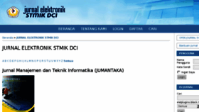 What Jurnal.stmik-dci.ac.id website looked like in 2018 (6 years ago)