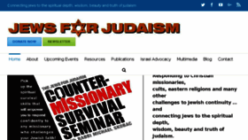 What Jewsforjudaism.ca website looked like in 2018 (5 years ago)