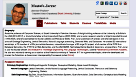 What Jarrar.info website looked like in 2018 (5 years ago)