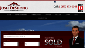 What Joshdeshong.com website looked like in 2018 (5 years ago)