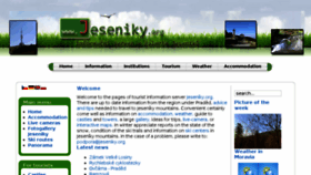 What Jeseniky.org website looked like in 2018 (5 years ago)