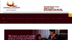 What Jeannecolemanlaw.com website looked like in 2018 (5 years ago)