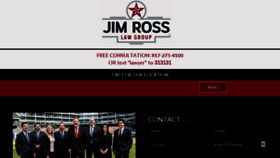 What Jimrosslaw.com website looked like in 2018 (5 years ago)