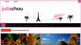 What Juliachou.fr website looked like in 2018 (5 years ago)