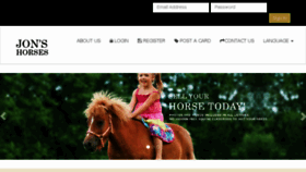 What Jonshorses.com website looked like in 2018 (5 years ago)