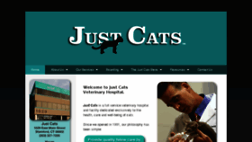What Justcatsonline.com website looked like in 2018 (5 years ago)