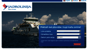 What Jadrolinija.hr website looked like in 2018 (5 years ago)