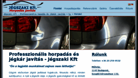 What Jegszaki.hu website looked like in 2018 (5 years ago)