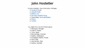 What Johnhostetler.net website looked like in 2018 (5 years ago)
