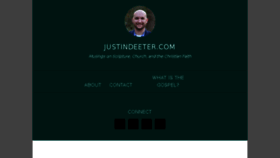 What Justindeeter.com website looked like in 2018 (5 years ago)