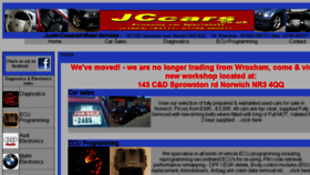 What Jccars.co.uk website looked like in 2018 (5 years ago)