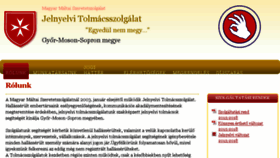 What Jeltolmacs-gyor.hu website looked like in 2018 (5 years ago)
