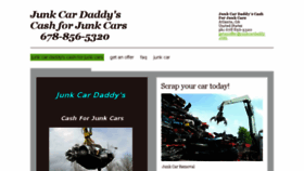 What Junkcardaddy.com website looked like in 2018 (5 years ago)
