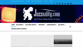 What Jazzuality.com website looked like in 2018 (5 years ago)