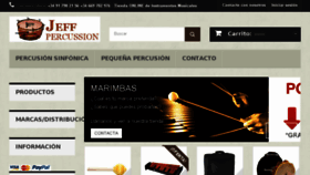 What Jeffpercussion.com website looked like in 2018 (5 years ago)