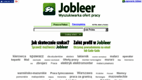 What Jobleer.pl website looked like in 2018 (5 years ago)