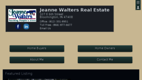 What Jeannewalters.com website looked like in 2018 (5 years ago)