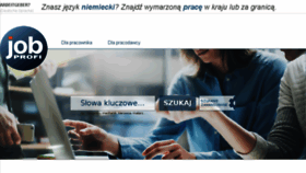 What Job-profi.pl website looked like in 2018 (5 years ago)