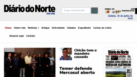 What Jornaldiariodonorte.com.br website looked like in 2018 (5 years ago)