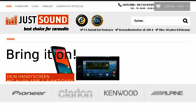 What Just-sound.de website looked like in 2018 (5 years ago)