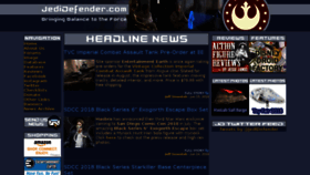 What Jedidefender.com website looked like in 2018 (5 years ago)