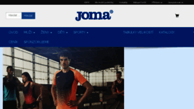 What Joma-sport.cz website looked like in 2018 (5 years ago)