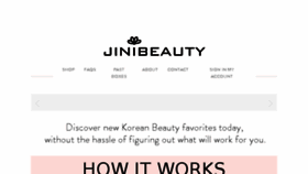 What Jinibeauty.com website looked like in 2018 (5 years ago)