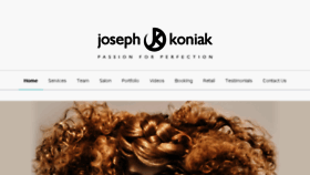What Josephkoniak.com website looked like in 2018 (5 years ago)