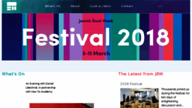 What Jewishbookweek.com website looked like in 2018 (5 years ago)