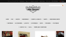 What Johnsimons.co.uk website looked like in 2018 (5 years ago)