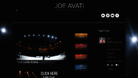 What Joeavati.com website looked like in 2018 (5 years ago)