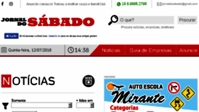 What Jornaldosabado.com.br website looked like in 2018 (5 years ago)