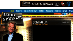 What Jerryspringertv.com website looked like in 2018 (5 years ago)