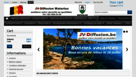 What Jv-diffusion.be website looked like in 2018 (5 years ago)