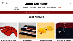 What John-anthony.com website looked like in 2018 (5 years ago)