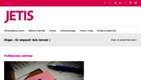 What Jetis.lt website looked like in 2018 (5 years ago)