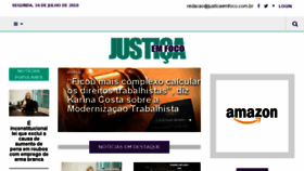 What Justicaemfoco.com.br website looked like in 2018 (5 years ago)