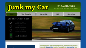 What Junkmycarkc.com website looked like in 2018 (5 years ago)