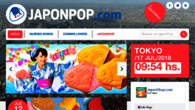 What Japonpop.com website looked like in 2018 (5 years ago)