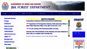 What Jkforest.gov.in website looked like in 2018 (5 years ago)