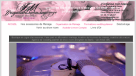 What J-organise-mon-mariage.fr website looked like in 2018 (5 years ago)