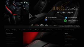 What Junoleather.com website looked like in 2018 (5 years ago)