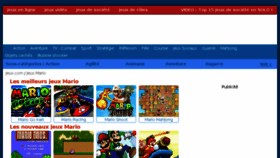 What Jeux-mario.com website looked like in 2018 (5 years ago)