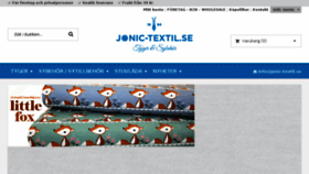 What Jonic-textil.se website looked like in 2018 (5 years ago)