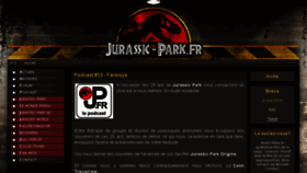 What Jurassic-park.fr website looked like in 2018 (5 years ago)