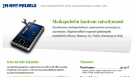 What Jmnmt.fi website looked like in 2018 (5 years ago)