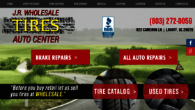 What Jrwholesaletires.com website looked like in 2018 (5 years ago)